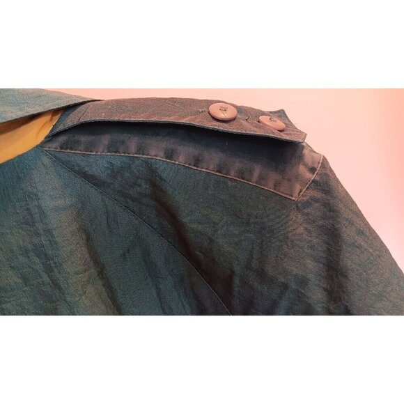 Vintage Westfield Trench Coat Size 10 With Belt Green 80s Or 90s See Photos - Picture 9 of 16